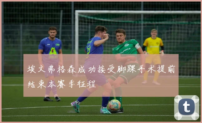 埃文弗格森成功接受脚踝手术提前结束本赛季征程